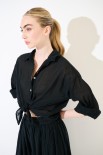 CAMICIA CON NODO MUSSOLA NERO