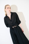 CAMICIA CON NODO MUSSOLA NERO
