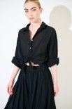 CAMICIA CON NODO MUSSOLA NERO