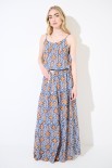 GONNA LUNGA BALZE COULISSE CORDA PICCOLA MORO/JEANS