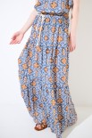 GONNA LUNGA BALZE COULISSE CORDA PICCOLA MORO/JEANS