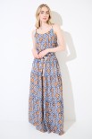 GONNA LUNGA BALZE COULISSE CORDA PICCOLA MORO/JEANS