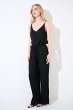 PANTALONE LARGO CINTURINO BASSO NERO