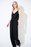 PANTALONE LARGO CINTURINO BASSO NERO