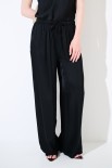 PANTALONE LARGO CINTURINO BASSO NERO