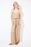 PANTALONE LARGO CINTURINO BASSO CAMMELLO