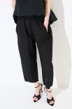 PANTALONE CARROT CON TASCA NELLA CUCITURA NERO