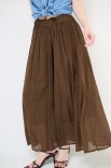 PANTALONE CROP PALAZZO CON ELASTICO MUSSOLA MORO