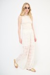 PANTALONE LARGO LACCINO RICAMO BEIGE