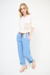 PANTA CHAMBRAY OVETTO +CINTURA JEANS