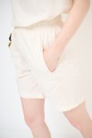 SHORTS ELASTICO CON TASCHE INSERITE BURRO