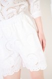 SHORTS SANGALLO CON VITA ELASTICO BIANCO