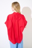 CAMICIA OVER ROSSO
