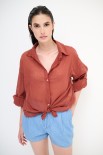 CAMICIA CON NODO MUSSOLA BRUCIATO