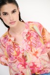 CAMICIA MANICA 3/4 MUSSOLA STAMPA CON NODO ROSSO