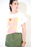 T-SHIRT LOVE BIANCO