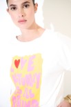 T-SHIRT LOVE BIANCO