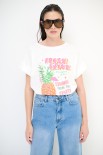 T-SHIRT ANANAS BIANCO