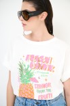 T-SHIRT ANANAS BIANCO