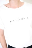 T-SHIRT BILANCE BIANCO