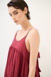 ABITO SPALLINE ROSSO INDIA
