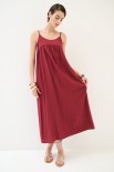ABITO SPALLINE ROSSO INDIA