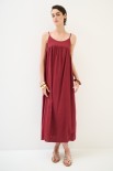 ABITO SPALLINE ROSSO INDIA