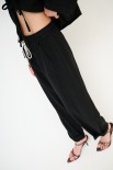 PANTA OVETTO CON COULISSE NERO