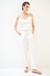 PANTA OVETTO CON COULISSE FARINA