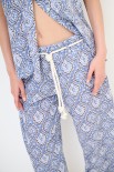 PANTA OVETTO CON CINTURA CORDA JEANS