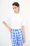 T-SHIRT OVER PARICOLLO BIANCO