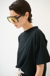 T-SHIRT OVER PARICOLLO NERO