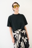 T-SHIRT OVER PARICOLLO NERO
