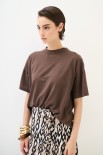 T-SHIRT OVER PARICOLLO MORO