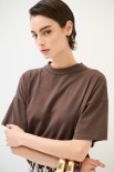 T-SHIRT OVER PARICOLLO MORO