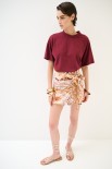 T-SHIRT OVER PARICOLLO VINO