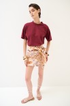 T-SHIRT OVER PARICOLLO VINO
