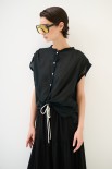 CAMICIA SPALLA SCESA MUSSOLA CON NODO NERO