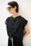 CAMICIA SPALLA SCESA MUSSOLA CON NODO NERO