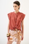 CAMICIA SPALLA SCESA MUSSOLA CON NODO RUGGINE