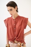 CAMICIA SPALLA SCESA MUSSOLA CON NODO RUGGINE
