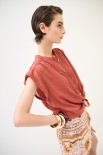 CAMICIA SPALLA SCESA MUSSOLA CON NODO RUGGINE