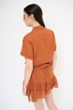 CAMICIA CON NODO MANICA SCESA BRUCIATO