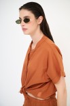 CAMICIA CON NODO MANICA SCESA BRUCIATO
