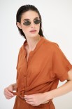 CAMICIA CON NODO MANICA SCESA BRUCIATO