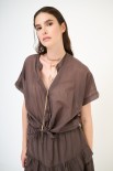CAMICIA CON NODO MANICA SCESA MORO