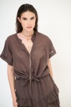 CAMICIA CON NODO MANICA SCESA MORO