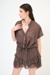 CAMICIA CON NODO MANICA SCESA MORO