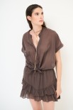 CAMICIA CON NODO MANICA SCESA MORO