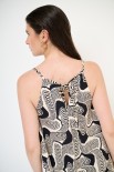 TOP BANDANA STAMPA NERO